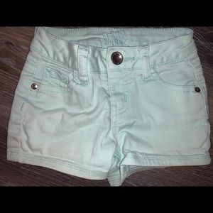 Mint green shorts
